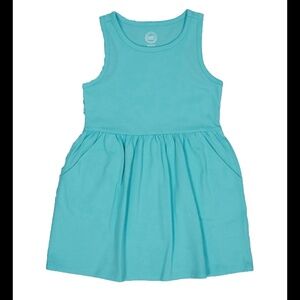 Wonder Nation Girls Pale Topaz Sleeveless Dress Size XXL (18) NEW